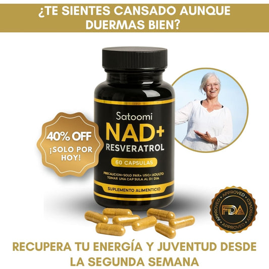 ¡NAD+ Resveratrol - Más Energía en 14 días!